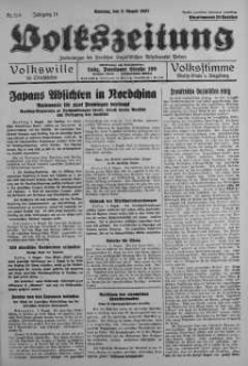 Volkszeitung 8 sierpień 1937 nr 216