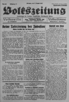 Volkszeitung 11 sierpień 1937 nr 219