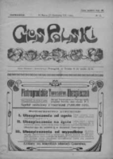 Głos Polski. Tygodnik ilustrowany polityczny, społeczny i literacki 1915, Nr 13