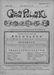 Głos Polski. Tygodnik ilustrowany polityczny, społeczny i literacki 1915, Nr 15