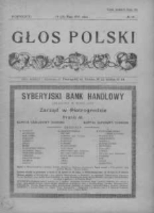 Głos Polski. Tygodnik ilustrowany polityczny, społeczny i literacki 1915, Nr 19