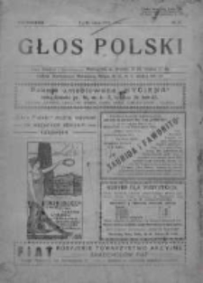 Głos Polski. Tygodnik ilustrowany polityczny, społeczny i literacki 1915, Nr 27