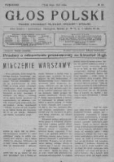 Głos Polski. Tygodnik ilustrowany polityczny, społeczny i literacki 1916, Nr 18