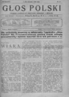 Głos Polski. Tygodnik ilustrowany polityczny, społeczny i literacki 1916, Nr 32
