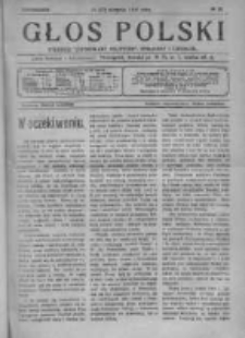 Głos Polski. Tygodnik ilustrowany polityczny, społeczny i literacki 1916, Nr 33