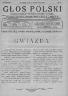 Głos Polski. Tygodnik ilustrowany polityczny, społeczny i literacki 1916, Nr 52