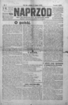 Naprzód. Czasopismo polityczne i społeczne. - Organ partyi socyal-demokratycznej 1918, R. XXVII, Nr 001