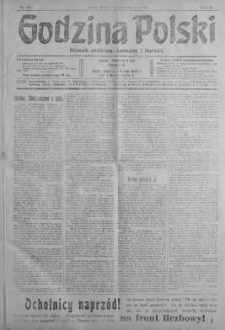 Godzina Polski : dziennik polityczny, społeczny i literacki 9 kwiecień 1918 nr 96