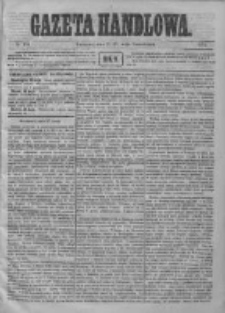 Gazeta Handlowa. Pismo poświęcone handlowi, przemysłowi fabrycznemu i rolniczemu, 1872, Nr 114