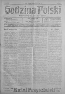Godzina Polski : dziennik polityczny, społeczny i literacki 12 kwiecień 1918 nr 99