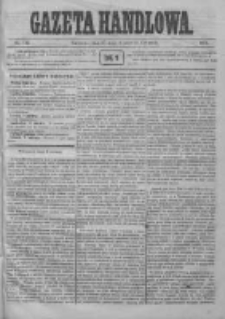 Gazeta Handlowa. Pismo poświęcone handlowi, przemysłowi fabrycznemu i rolniczemu, 1872, Nr 122