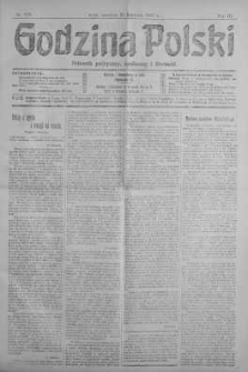 Godzina Polski : dziennik polityczny, społeczny i literacki 21 kwiecień 1918 nr 108