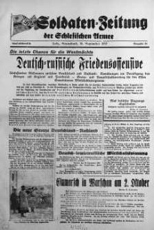 Soldaten = Zeitung der Schlesischen Armee 30 September 1939 nr 22