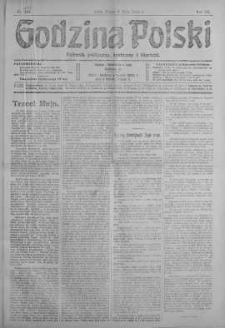 Godzina Polski : dziennik polityczny, społeczny i literacki 3 maj 1918 nr 120