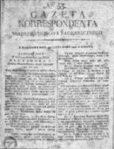 Gazeta Korrespondenta Warszawskiego i Zagranicznego 1818 II, Nr 53