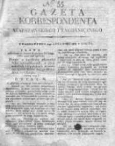 Gazeta Korrespondenta Warszawskiego i Zagranicznego 1818 II, Nr 55