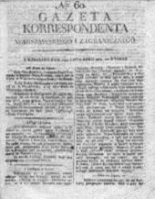Gazeta Korrespondenta Warszawskiego i Zagranicznego 1818 II, Nr 60