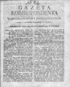 Gazeta Korrespondenta Warszawskiego i Zagranicznego 1818 II, Nr 64