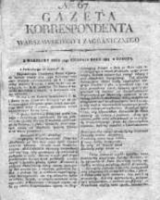 Gazeta Korrespondenta Warszawskiego i Zagranicznego 1818 II, Nr 67