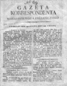 Gazeta Korrespondenta Warszawskiego i Zagranicznego 1818 II, Nr 69