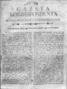 Gazeta Korrespondenta Warszawskiego i Zagranicznego 1818 II, Nr 78