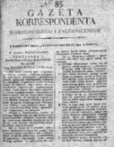 Gazeta Korrespondenta Warszawskiego i Zagranicznego 1818 II, Nr 85