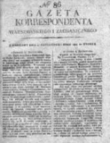 Gazeta Korrespondenta Warszawskiego i Zagranicznego 1818 II, Nr 86