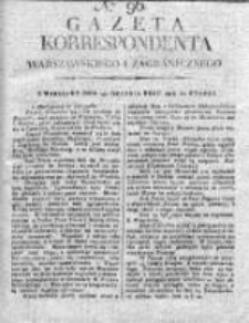 Gazeta Korrespondenta Warszawskiego i Zagranicznego 1818 II, Nr 96