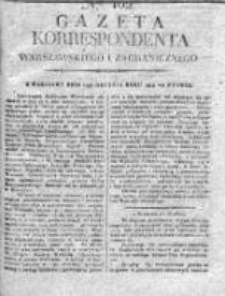 Gazeta Korrespondenta Warszawskiego i Zagranicznego 1818 II, Nr 102