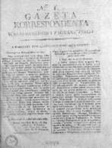Gazeta Korrespondenta Warszawskiego i Zagranicznego 1819 I, Nr 1