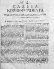 Gazeta Korrespondenta Warszawskiego i Zagranicznego 1819 I, Nr 4