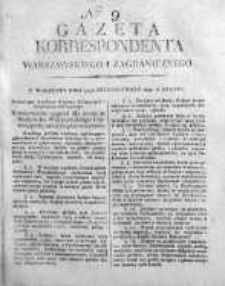 Gazeta Korrespondenta Warszawskiego i Zagranicznego 1819 I, Nr 9