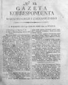 Gazeta Korrespondenta Warszawskiego i Zagranicznego 1819 I, Nr 12