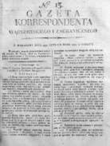 Gazeta Korrespondenta Warszawskiego i Zagranicznego 1819 I, Nr 13