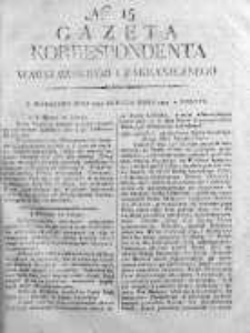 Gazeta Korrespondenta Warszawskiego i Zagranicznego 1819 I, Nr 15