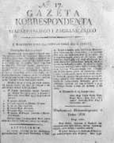 Gazeta Korrespondenta Warszawskiego i Zagranicznego 1819 I, Nr 17