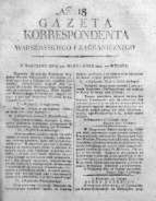 Gazeta Korrespondenta Warszawskiego i Zagranicznego 1819 I, Nr 18