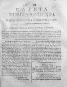 Gazeta Korrespondenta Warszawskiego i Zagranicznego 1819 I, Nr 21