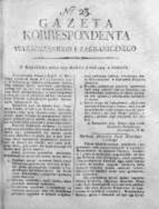 Gazeta Korrespondenta Warszawskiego i Zagranicznego 1819 I, Nr 23