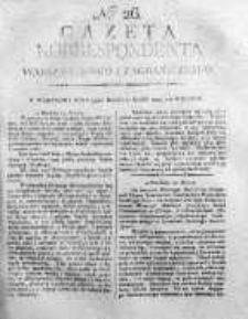 Gazeta Korrespondenta Warszawskiego i Zagranicznego 1819 I, Nr 26