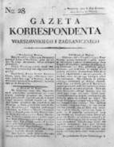 Gazeta Korrespondenta Warszawskiego i Zagranicznego 1819 I, Nr 28
