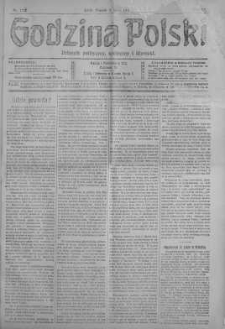 Godzina Polski : dziennik polityczny, społeczny i literacki 7 maj 1918 nr 124