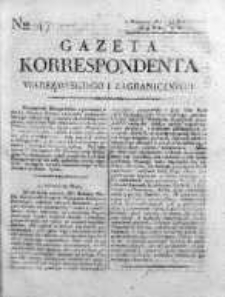 Gazeta Korrespondenta Warszawskiego i Zagranicznego 1819 I, Nr 47