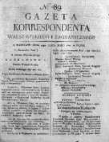 Gazeta Korrespondenta Warszawskiego i Zagranicznego 1820 III, Nr 89