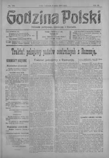 Godzina Polski : dziennik polityczny, społeczny i literacki 9 maj 1918 nr 126