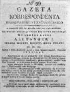 Gazeta Korrespondenta Warszawskiego i Zagranicznego 1820 III, Nr 99