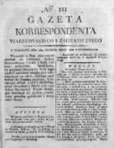 Gazeta Korrespondenta Warszawskiego i Zagranicznego 1820 III, Nr 111