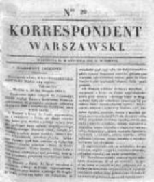 Korespondent Warszawski, 1832, I, Nr 20