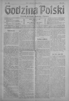 Godzina Polski : dziennik polityczny, społeczny i literacki 11 maj 1918 nr 128