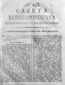 Gazeta Korrespondenta Warszawskiego i Zagranicznego 1820 IV, Nr 143